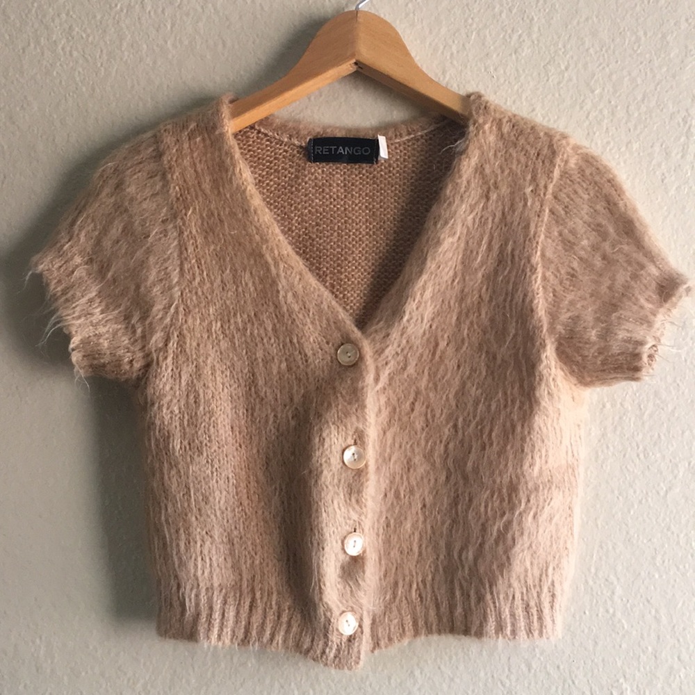 Cropped Mohair Sweater